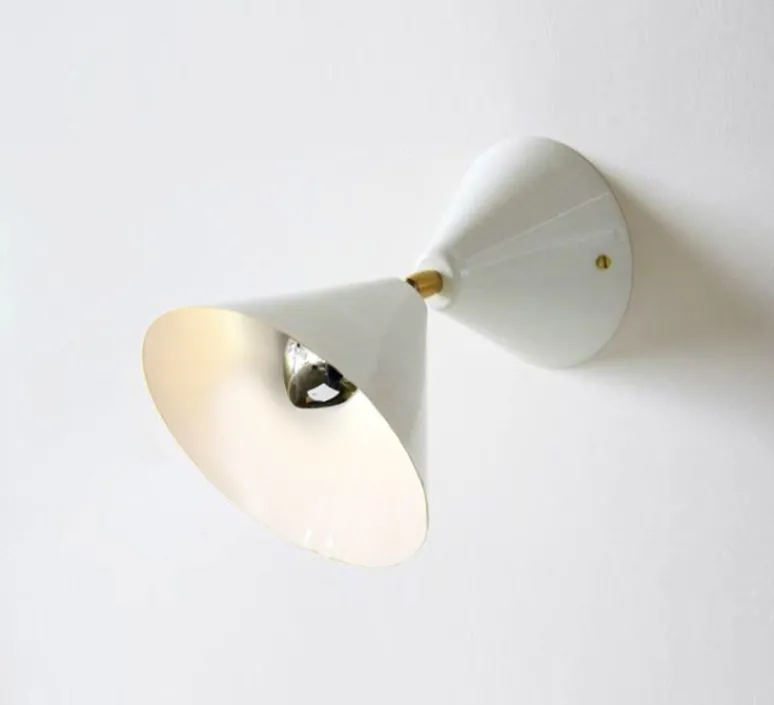 Applique*Atelier Areti Applique murale, Cone, , intérieur , Ø16cm, L20,5cm - blanc