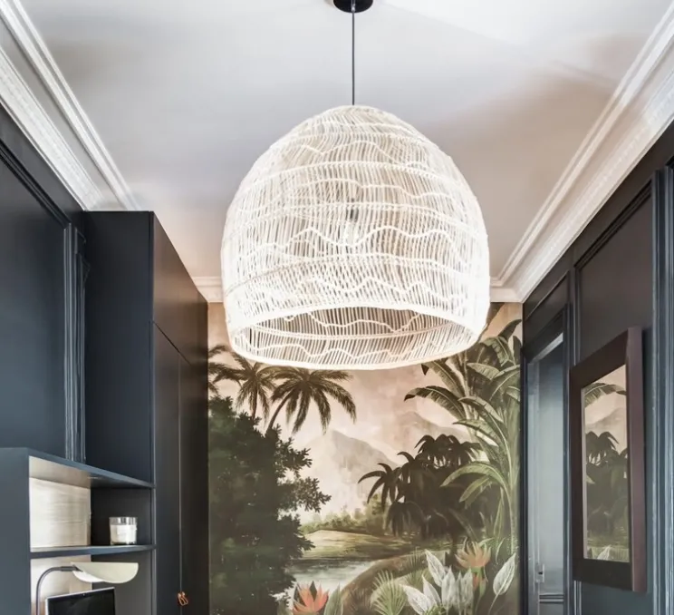 Applique murale, Cone, noir, intérieur laiton, Ø16cm, L20,5cm - Atelier Areti