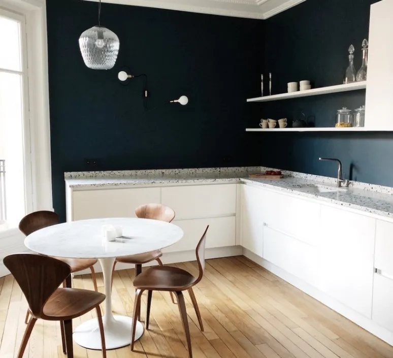 Applique*Atelier Areti Applique murale, Cone, noir, intérieur blanc, Ø16cm, L20,5cm - noir, blanc