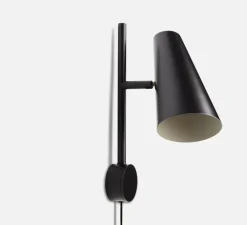 Applique murale, Cono, noir, Ø17cm, H33,3cm - WOUD