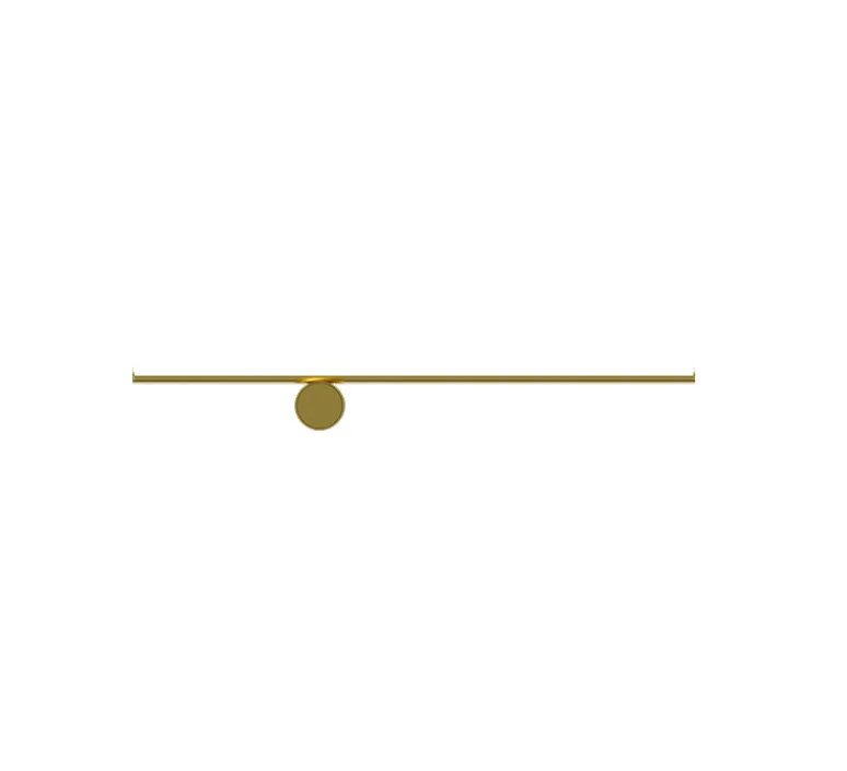 Applique*Flos Applique murale, Coordinates Wall 1, , LED, 2700K, 962lm, L80cm, H10cm - champagne