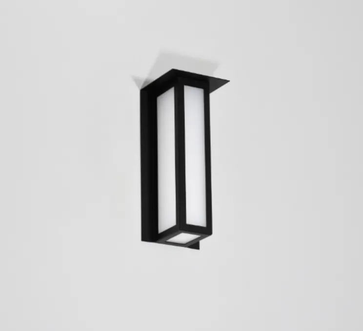 Applique murale, Corvus 330, noir, LED, 1250lm, 2700K, IP44, H33cm, P13 L14cm - Raphaël Armand