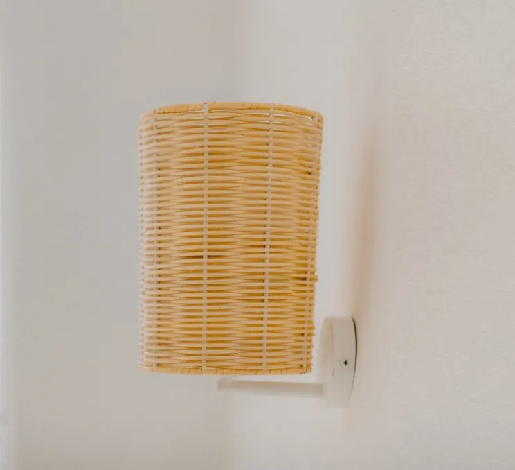 Applique murale, Costa Cylindre, naturel, Ø15cm, H20cm - Mediterranean objects