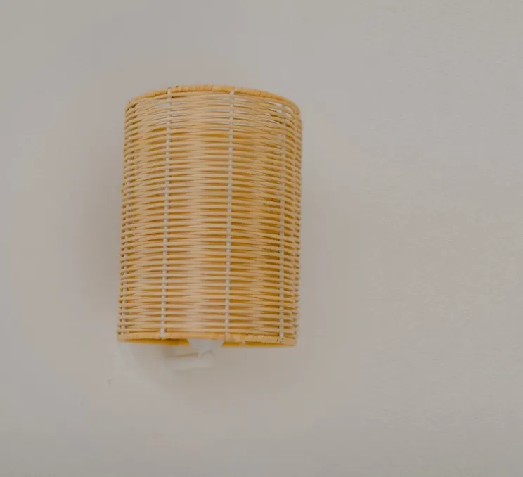 Applique murale, Costa Cylindre, naturel, Ø15cm, H20cm - Mediterranean objects