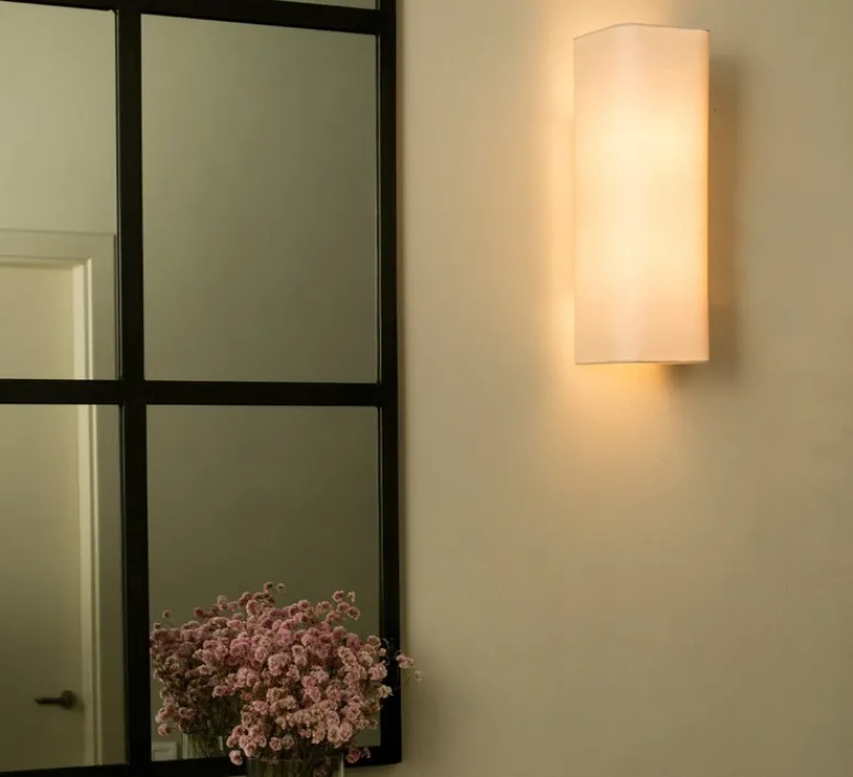 Applique*Faro Applique murale, Cotton, vertical, rectangulaire, , L12cm, H37cm - beige