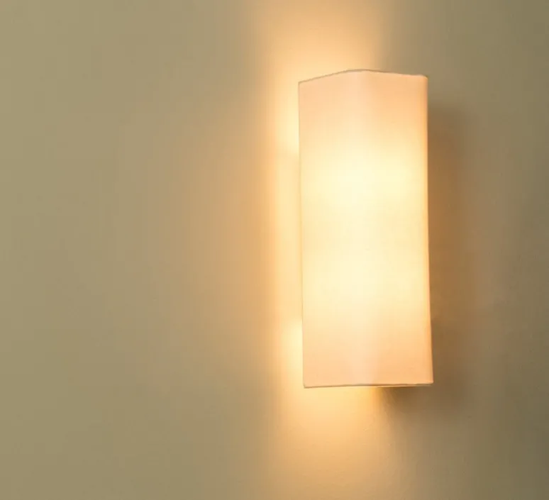 Applique*Faro Applique murale, Cotton, vertical, rectangulaire, , L12cm, H37cm - beige