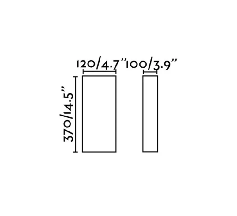 Applique*Faro Applique murale, Cotton, vertical, rectangulaire, , L12cm, H37cm - beige