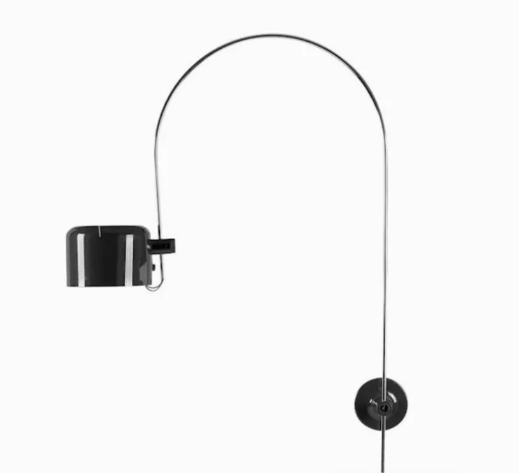 Applique murale, Coupé, noir, H115cm - Oluce