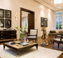 Applique*Ombre portée Applique murale, Cropcircle, , L30cm, H74cm - laiton martelé, brossé et ciré