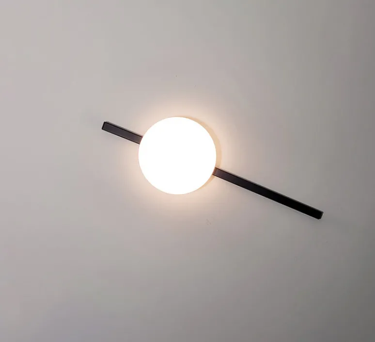 Applique*B.lux Applique murale, Crosshatch C/W S, , LED, dim, 2700K, 1800 lm, Ø18,3cm, H58,6cm - noir