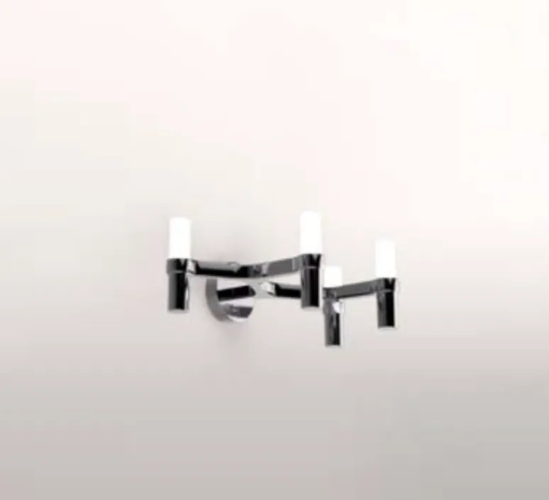 Applique*Nemo Lighting Applique murale, Crown 4, , L48cm, H16cm - acier poli