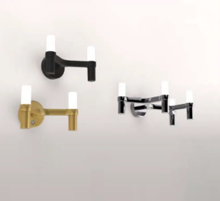 Applique*Nemo Lighting Applique murale, Crown 4, , L48cm, H16cm - acier poli