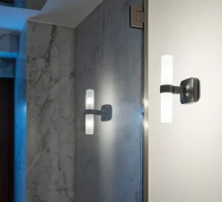 Applique*Nemo Lighting Applique murale, Crown, , dim, L8cm, H21,4cm - plaqué noir