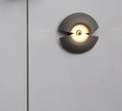 Applique*AYTM Applique murale, Cycnus, , Ø30cm, H14cm - taupe et or