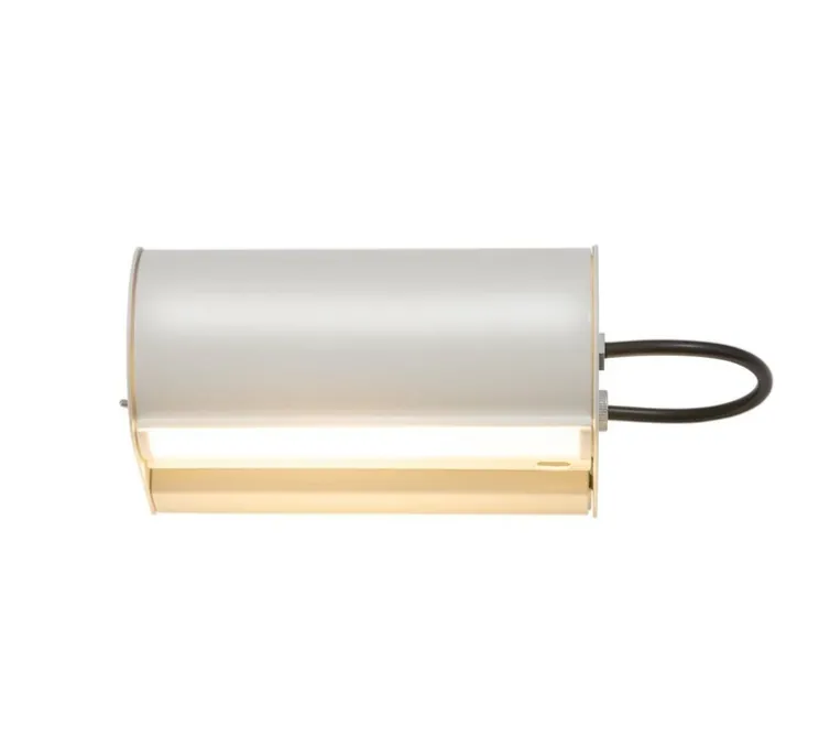 Applique murale, Cylindrique petite, blanc mat, L16cm, H10,5cm - Charlotte Perriand - Nemo Lighting