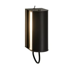 Applique*Nemo Lighting Applique murale, Cylindrique petite, L16cm, H10,5cm - Charlotte Perriand - gris anthracite,