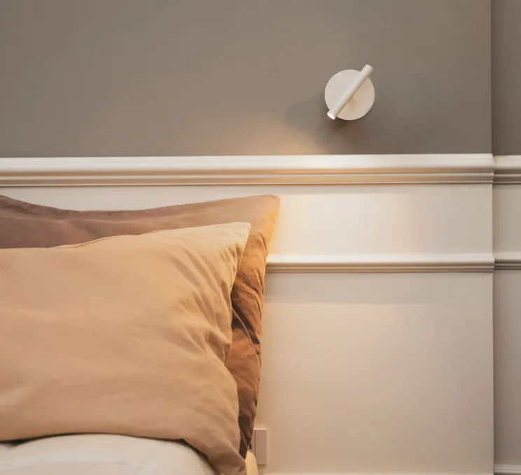 Applique murale, D01, blanc, LED, dim, 2700K, 350 lm, L9cm, H15cm - OliveLab