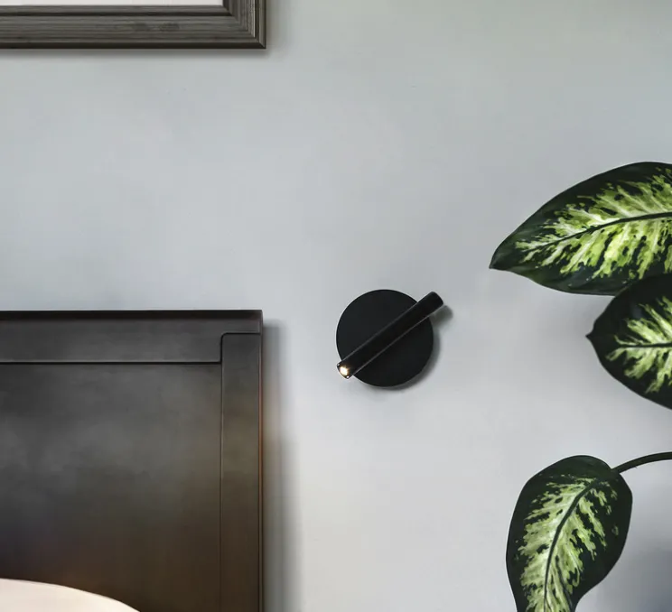 Applique murale, D01, noir mat, LED, dim, 2700K, 350 lm, L9cm, H15cm - OliveLab