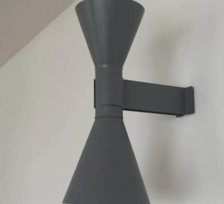 Applique*Nemo Lighting Applique murale, De Marseille, , L17cm, H40cm - gris mat