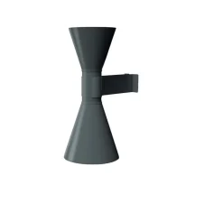 Applique*Nemo Lighting Applique murale, De Marseille, , L17cm, H40cm - gris mat