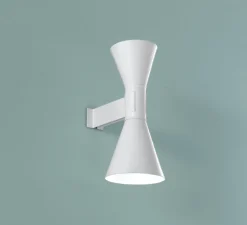 Applique*Nemo Lighting Applique murale, De Marseille, Le Corbusier, , L17cm, H40cm - blanc