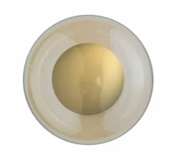 Applique murale de salle de bain, Horizon, or, IP44,Ø21cm, H16,5cm - Ebb and Flow