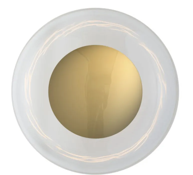 Applique*Ebb and Flow Applique murale de salle de bain, Horizon, , IP44,Ø36cm, H22,5cm - transparent, or