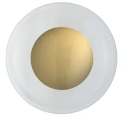 Applique*Ebb and Flow Applique murale de salle de bain, Horizon, , IP44,Ø36cm, H22,5cm - transparent, or