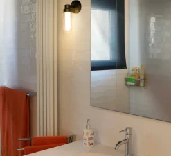 Applique*Faro Applique murale de salle de bain, Brume Led, , IP44,LED, 2700K, 200lm, L9cm, H21,5cm - gris