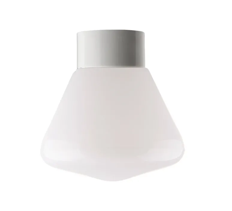 Plafonnier & Spot|Applique*Zangra Applique murale de salle de bain, IP54, Glass 023, , Ø18cm, H20,4cm- blanc