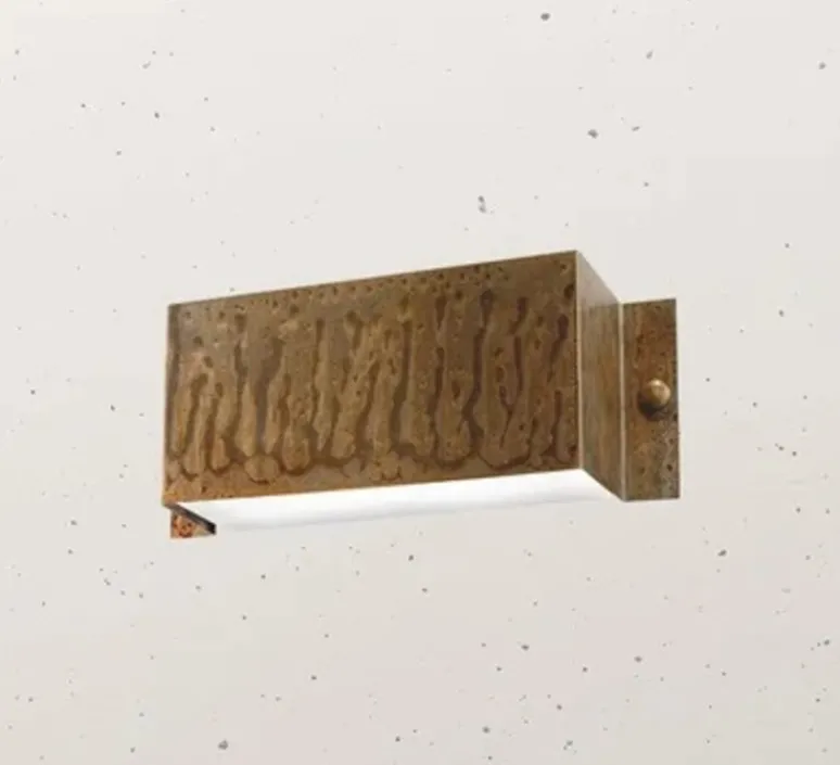 Applique*Il Fanale Applique murale, Decori 252.03.RF, , IP54, L28cm, H10cm - cuivre antique