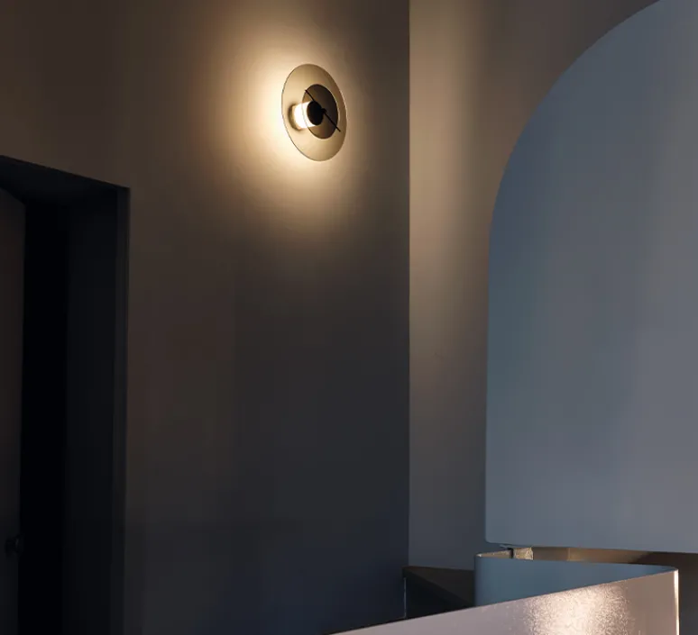 Applique*DCW éditions Paris Applique murale, Delumina, , LED, 2700K, 135lm, Ø32cm, P12,6cm - transparent