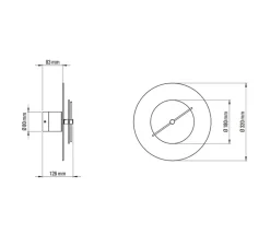 Applique*DCW éditions Paris Applique murale, Delumina, , LED, 2700K, 135lm, Ø32cm, P12,6cm - transparent