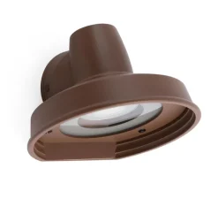 Applique*Faro Applique murale d'extérieur, Bronx, , Ø14cm, H9,6cm - marron