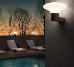 Applique*Faro Applique murale d'extérieur, BLUB'S, , H20,5cm - gris anthracite