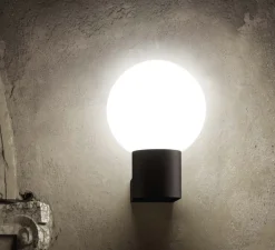 Applique*Faro Applique murale d'extérieur, MOON, , H26cm - gris anthracite