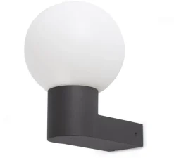 Applique*Faro Applique murale d'extérieur, MOON, , H26cm - gris anthracite