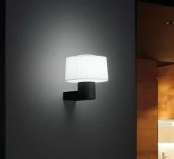 Applique murale d'extérieur, MUFFIN, gris anthracite, H12,4cm - FARO