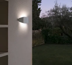 Applique*Faro Applique murale d'extérieur, FUTURE, IP44, , L31,5cm, H13,5cm - blanc