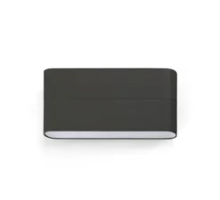 Applique*Faro Applique murale d'extérieur, ADAY-2 LED, IP54, L17,5cm, H9cm - gris foncé,