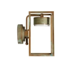 Applique*Moretti Luce Applique murale d'extérieur, Cubic 3372, , IP65, LED, 3000K, 1600 lm, L15cm, H27cm - cuivre