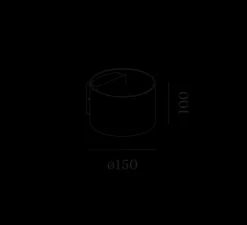 Applique*Wever&Ducré Applique murale d'extérieur, Ray 2.0, , IP65,LED, 2700K, 2x 200lm, Ø15cm, H10cm - Wever & Ducré noir