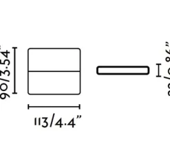 Applique*Faro Applique murale d'extérieur, ADAY-1 LED, 3000K, 450lm, IP54, , L11,3cm, H9cm - blanc