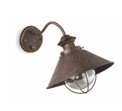 Applique murale d'extérieur, Nàutica, rouille, Ø26cm, H37cm - Faro