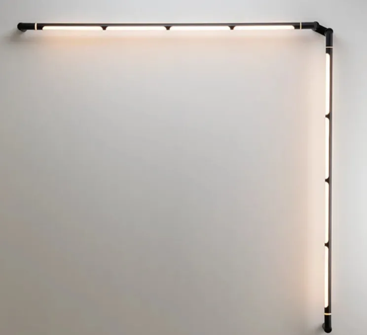 Applique murale d'extérieur, Arco, A-4000X2, anthracite, IP65, LED, dim, 2700K, 1092 lm, L135cm, H135cm - Estiluz