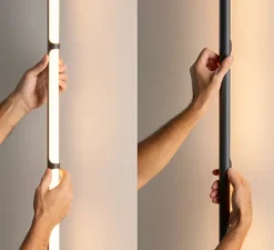 Applique murale d'extérieur, Arco, A-4000X2, anthracite, IP65, LED, dim, 2700K, 1092 lm, L135cm, H135cm - Estiluz