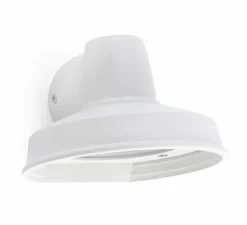 Applique*Faro Applique murale d'extérieur, Bronx, , Ø14cm, H9,6cm - blanc