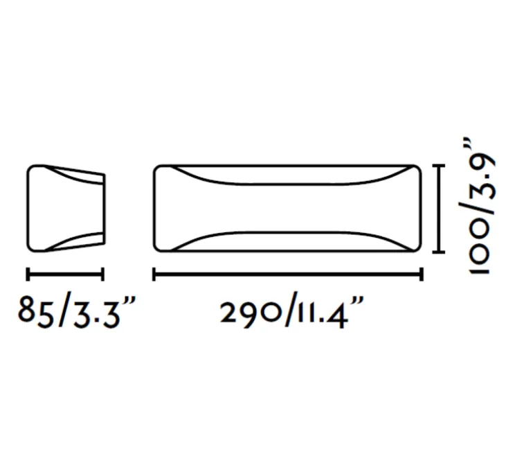 Applique murale d'extérieur, VIEW, gris foncé, IP54, H10cm - FARO