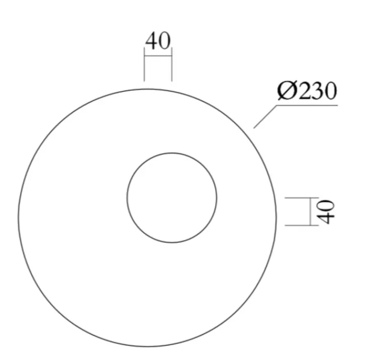 Applique*Atelier Areti Applique murale, Disc and sphere 140, , Ø23cm, P13,8cm - laiton