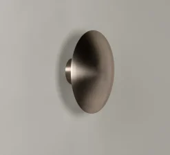 Applique murale, Disco L, nickel, L35cm, H35cm - Santa & Cole